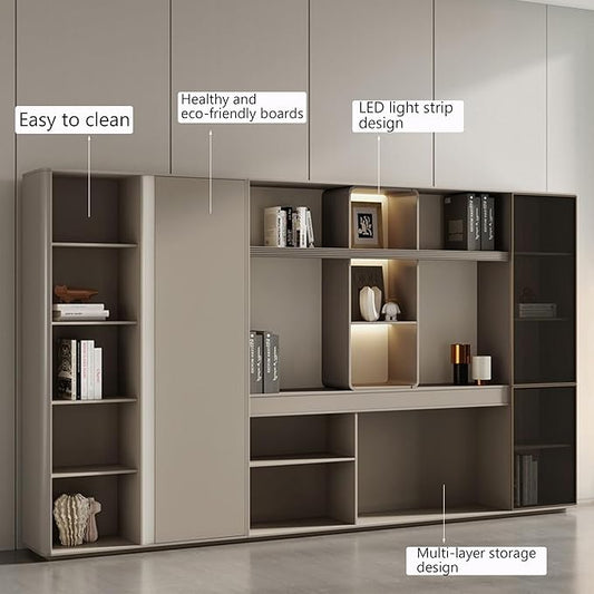 L Shaped Executive Desk, 141.7 inch Large Executive Computer Desk Set Drawers and Lockable, Power Socket and USB Port Storage, Without Desk or Computer Chair (Filing Cabinet)