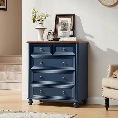 Farmhouse Dressers & Night Stand Set of 4, Wood 54" Wide Dresser & 35" Tall Chest of Drawers, 18" with Charging Station Nightstand Set of 2, Bedroom Furniture Dresser Set for Home Living Room Hallway