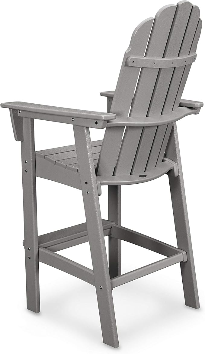 POLYWOOD® Vineyard Bar Chair, White