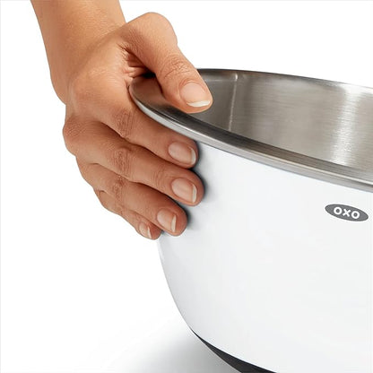 OXO Good Grips 3-Piece Stainless-Steel Mixing Bowl Set