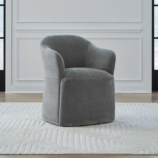 Liberty Furniture Accent Dining Chair with Castors - Squared Arm - Sapphire Upholstry