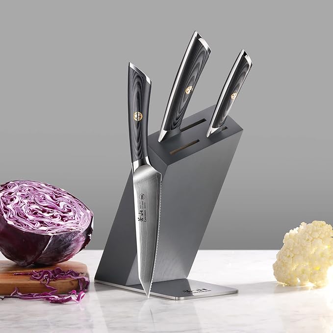 Cangshan NAKA Series X-7 Steel Forged HUA Knife Block Set (4-Piece)