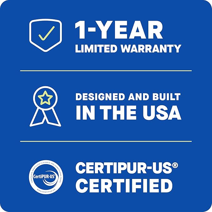 Sealy Dreamlife 2” Gel Memory Foam Twin XL Mattress Topper with SealyComfort Gel Foam, 1 Year Limited Warranty, Made in The USA