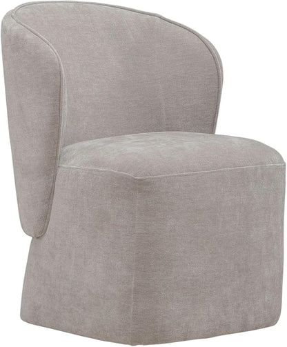 Liberty Furniture Accent Dining Chairs with Castors - Rounded Arm - Truffle Upholstry - Set of Four