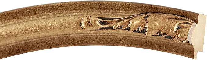 OVALCREST Oval Beveled Wall Mirror for Home Decor - Florence Style - Desert Gold - 28" x 22"