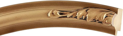 OVALCREST Oval Beveled Wall Mirror for Home Decor - Florence Style - Desert Gold - 24" x 20"