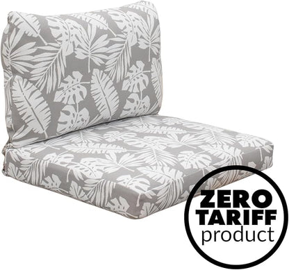 Tommy Bahama Deep Seating Lounge Cushion, 26" X 26" X 4", Tropical Chrome