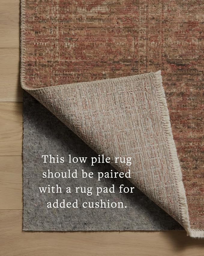 Loloi Amber Lewis Molly Collection MOL-09 Brick/Bark 2'-7" x 7'-9" Low Pile Runner Rug