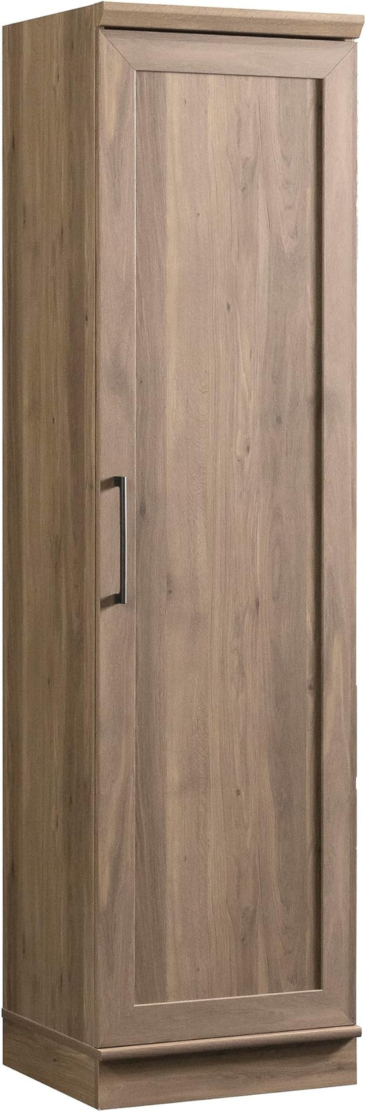 Sauder HomePlus Kitchen Pantry Storage Cabinet Slim Single Door with Adjustable Shelves, Laundry Bathroom Storage Cabinet, in Salt Oak