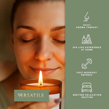 Pecksniff's Amber De-Stress Aroma Therapy Candle | 1 Wick, 184g/6.49oz