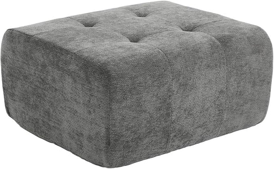 Cloud Ottoman, Modern Boneless Modular Footstool for Modular Sectional Couch for Living Room, No Assembly, Grey