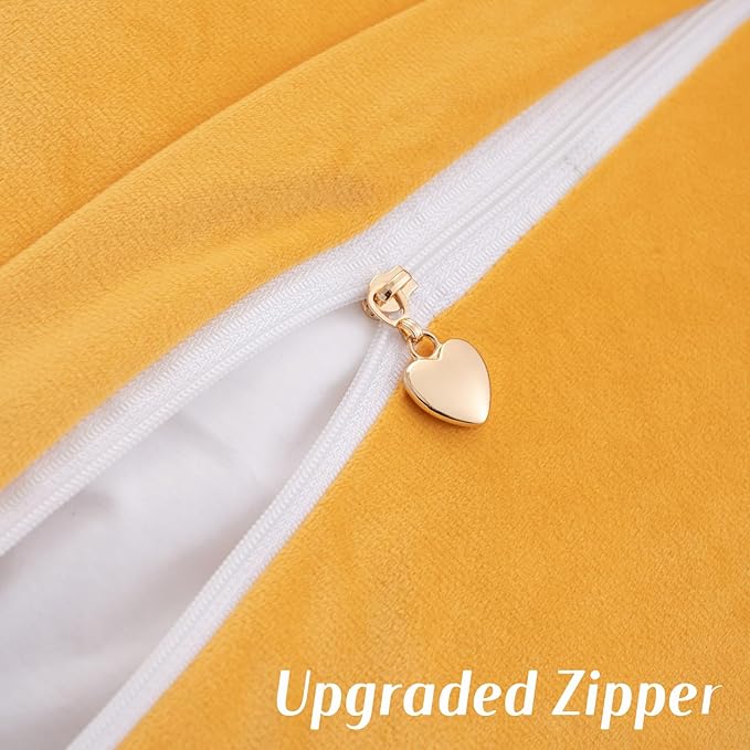 FUTEI Orange Chenille Throw Pillow Covers 16x16 Inch Set of 2,Soft Cozy Bound Edge Design Cushion Case,Home Decor for Couch Bed Living Room