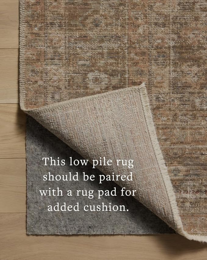 Loloi Amber Lewis Molly Collection MOL-06 Gold/Blue 11'-6" x 15'-6" Low Pile Area Rug