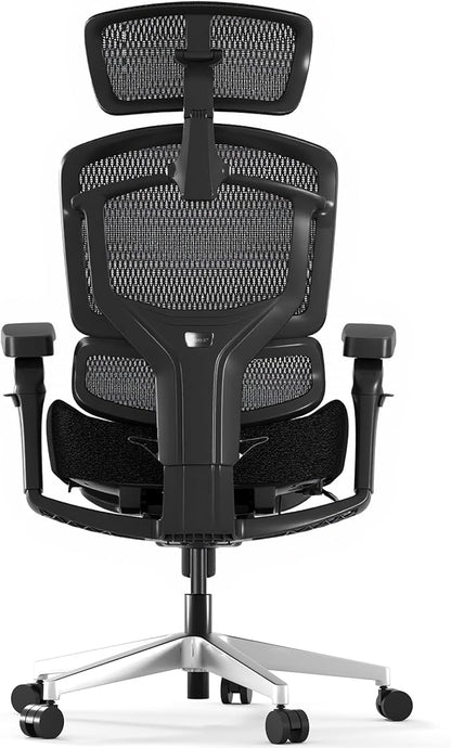 FLEXISPOT ErgoX-PRO Ergonomic Office Chair Black – 5D Lumbar, 7D Armrests, 4D Headrest, 551LB Capacity, Cloudtech Cushion – Office, Gaming, Bedroom