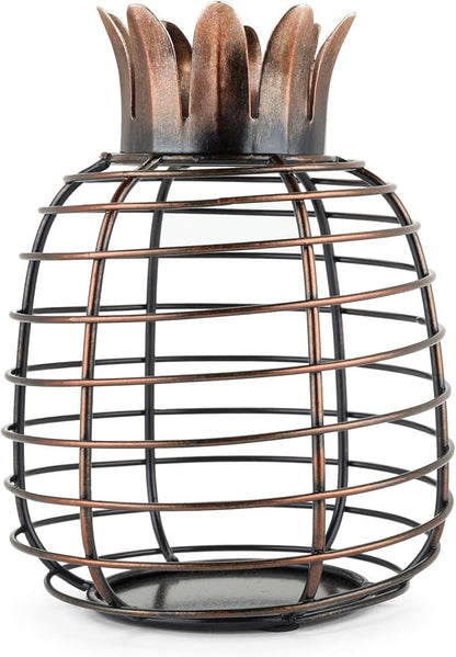 True Juicy Pineapple Stainless Steel Wine Cork Holders Decorative, Holds 50 Corks, Kitchen Bar Accessories, Rustic Home Decor Design, Set of 1