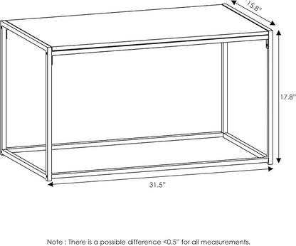 Furinno Camus Modern Living Room Coffee Table with 2 End Tables Set, Americano