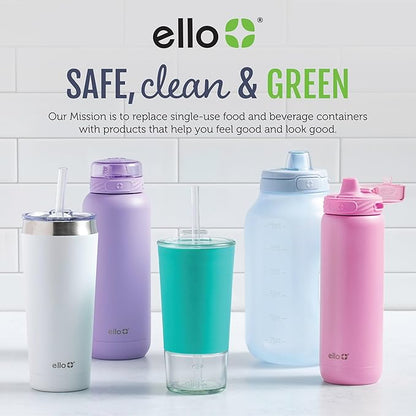 Ello Color Lock 12PC Mixed Glass Food Storage Sets, Leak-Proof Glass Food Storage Containers with Airtight BPA-Free Plastic Lids, Dishwasher, Microwave, and Freezer Safe, Purple Rain