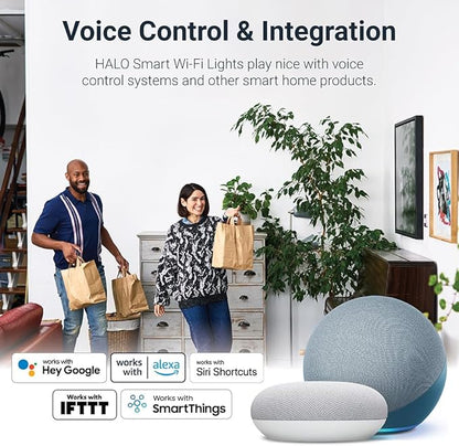 HALO 5/6" Smart Wi-Fi Recessed LED Light Powered by WiZ Pro, Dimmable Full Color w/ SpaceSense® Motion, Smart Home Ready - RL56069WZRGBWWHR