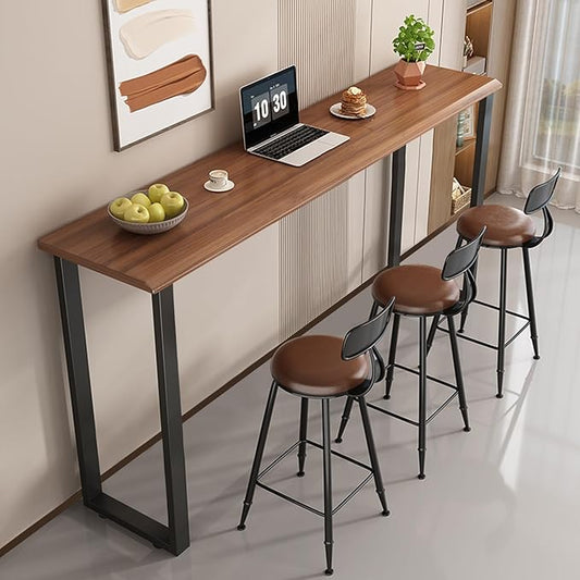 40 Inch Bar Table Legs for Desk, Dining Table with Adjustable Feet Pads,Home DIY Furniture Legs，Black Set of 2.