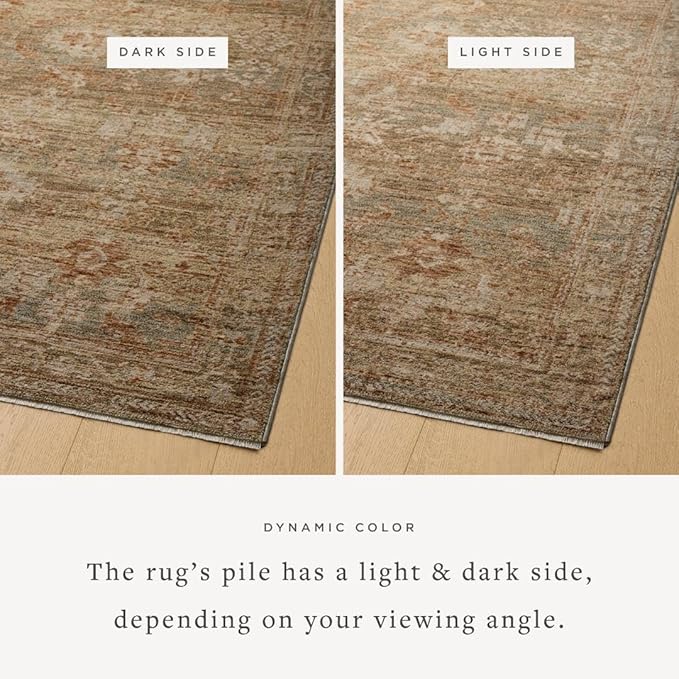 Loloi Magnolia Home by Joanna Gaines Junie Collection JUE-03 Spice/Multi 2'-7" x 10'-0", .38 Pile Height, Runner Rug