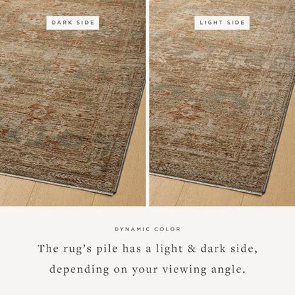 Loloi Magnolia Home by Joanna Gaines Junie Collection JUE-03 Spice/Multi 2'-7" x 10'-0", .38 Pile Height, Runner Rug