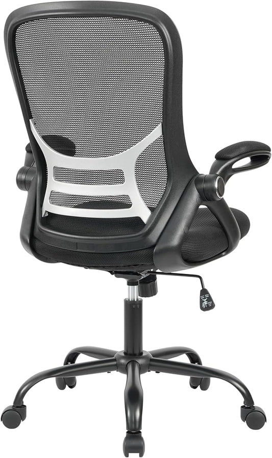 HYLONE Office Chair Ergonomic Desk Chair with Adjustable Armrests, Mesh Executive Chair, Home Office Computer Chairs for Long Hours(Black)