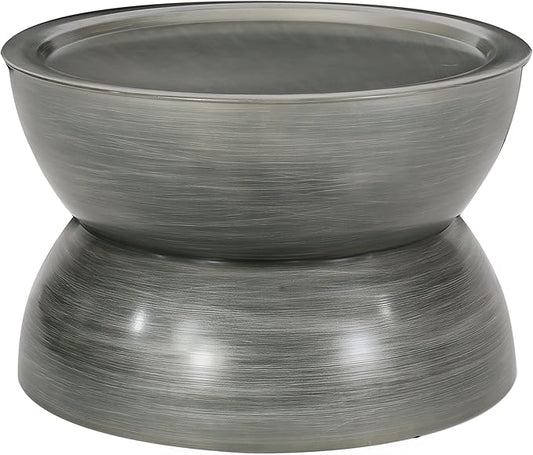 Christopher Knight Home Minkler Hourglass Coffee Table - Brushed Antique Silver