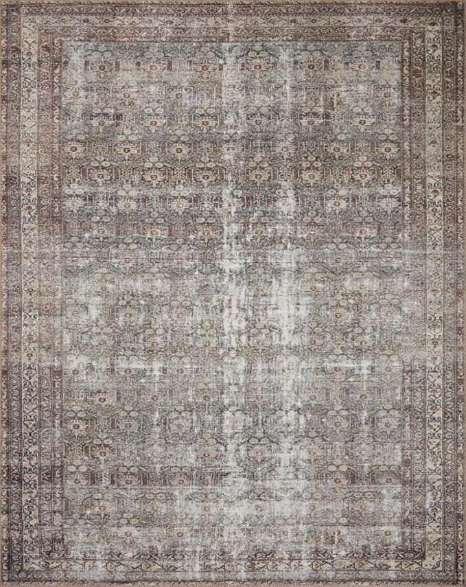 Loloi Amber Lewis Georgie Collection GER-10 Moss/Bark 2'-6" x 12'-0", .19" Pile Height, Runner Rug