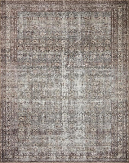 Loloi Amber Lewis Georgie Collection GER-10 Moss/Bark 3'-9" x 5'-6", .19" Pile Height, Accent Rug