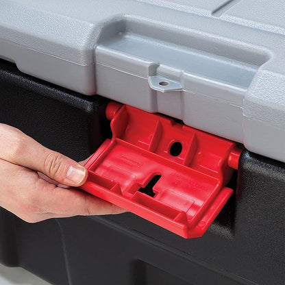 Rubbermaid ActionPacker️ 48 Gal with 8 Gal Containers Nested, Lockable Storage Bins, Industrial, Rugged Storage Container Bundle with Lids