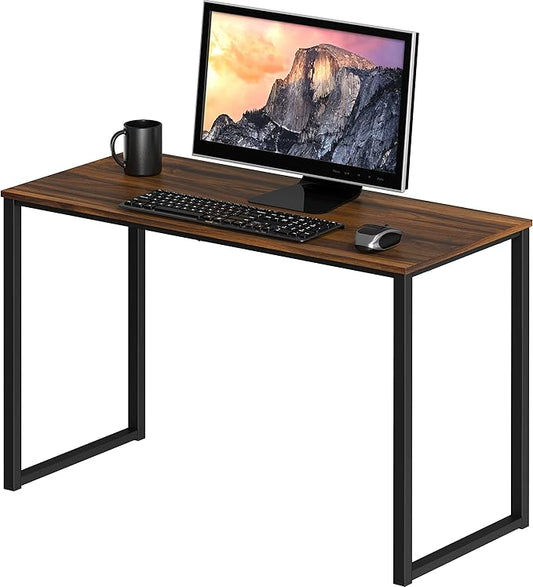 SHW Mission 32-Inch Home Office Computer Desk, Walnut