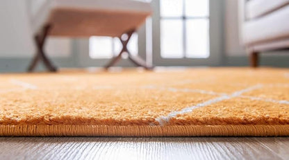 Unique Loom Trellis Frieze Collection Area Rug - Geometric (7' x 10', Orange/ Ivory)