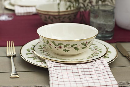 Lenox 899203 Holiday 18-Piece Dinnerware Set, Service For 6