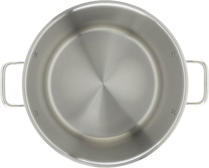 Winware Stainless Steel 32 Quart Stock Pot with Cover, Silver