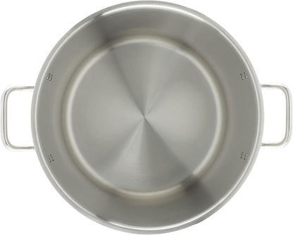 Winware Stainless Steel 32 Quart Stock Pot with Cover, Silver
