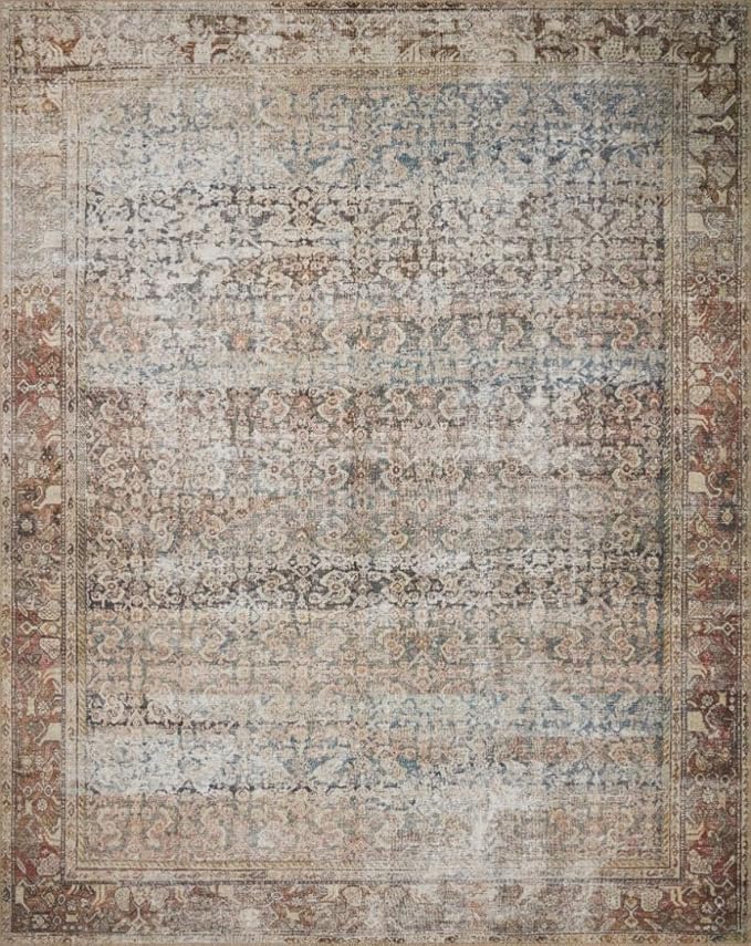 Loloi Amber Lewis Georgie Collection GER-09 Multi/Spice 3'-0" x 10'-0", .19" Pile Height, Runner Rug