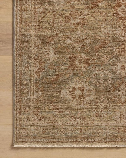 Loloi Magnolia Home by Joanna Gaines Junie Collection JUE-03 Spice/Multi 2'-7" x 10'-0", .38 Pile Height, Runner Rug