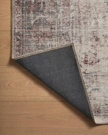 Loloi Amber Lewis Georgie Collection GER-08 Lagoon/Beige 7'-6" x 9'-6", .19" Pile Height, Area Rug