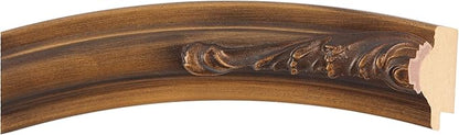 OVALCREST Oval Beveled Wall Mirror for Home Decor - Florence Style - Sunset Gold - 28" x 22"