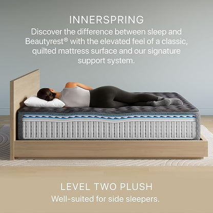 Beautyrest Days End Plush 14" Mattress - Cal King - Cooling Tech, Supportive Durable Pocketed Coils, Pressure Relief, Motion Separation; 100 Night Sleep Trial and 10 Year Warranty