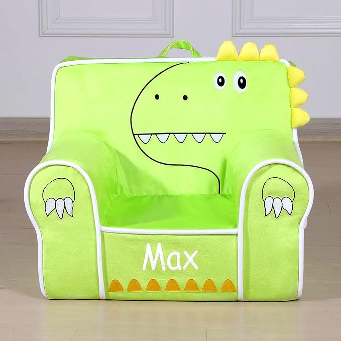 DIBSIES Personalized Creative Wonders Toddler Chair - Ages 1.5 to 4 Years Old (Dinosaur)