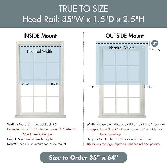 Madison Park Galen Cordless Roman Shade, 35"W x 64"H, Sheen Blue – Room Darkening, Thermal Insulated, Energy Efficient Window Blind with Subtle Sheen Basketweave Fabric for Privacy