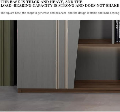 Modern Executive Desk, 78.7 inch L Shaped Desk with Storage, L Shape Corner Desk Drawers and Lockable Storage No Installation Required, Without Desk or Computer Chair (Filing Cabinet)