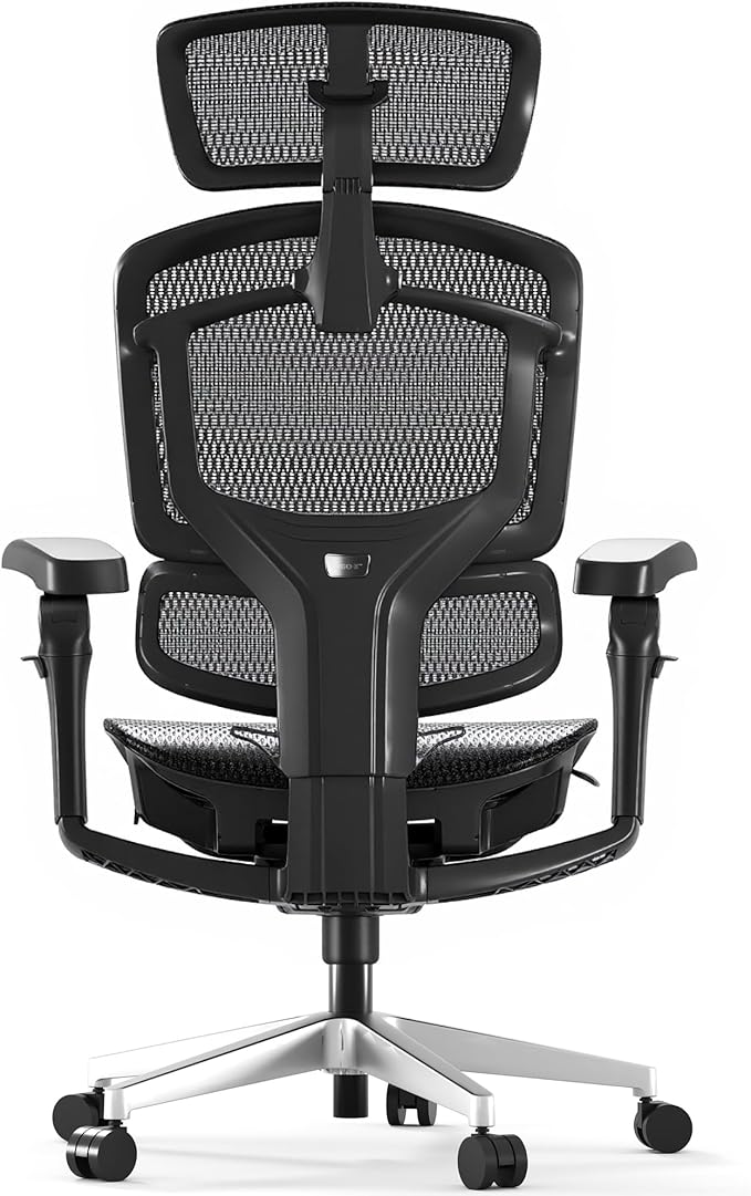 FLEXISPOT ErgoX-PRO Ergonomic Office Chair with Footrest Black – 5D Lumbar, 7D Armrests, 4D Headrest, 551LB Capacity, AeroWeave 5.0 Mesh Seat – Office, Gaming, Bedroom