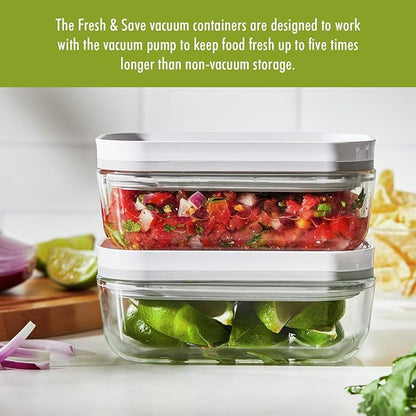 ZWILLING Fresh & Save Glass Airtight Food Storage Container, Meal Prep Container - Small