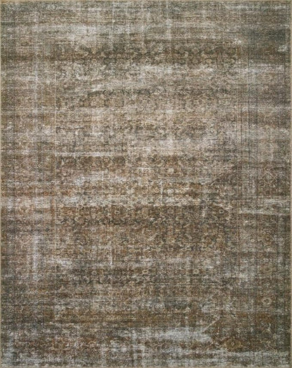 Loloi Amber Lewis Billie Collection, Tobacco & Rust 2'-3" x 3'-9" Area Rug – Antique & Distressed Accent Rugs for Living Room, Bedroom, Entryway & Hallway, No Shed High Traffic Area Home Decor Rug