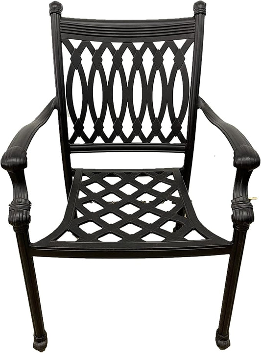 Patioland Grand Tuscany Outdoor Cast Aluminum Powder Coated 11-Piece Dining Set with Extendable 48X132 Table (with 10 Regular Chairs)