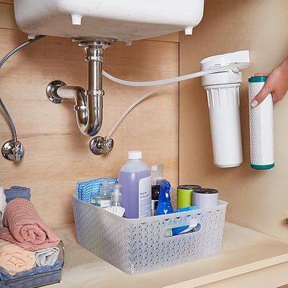 GE Premium Single Stage Drinking Water System Replacement Filter, Fits GX1S01R Under Sink Filtration System, Replace Every 6 Months, FXUVC