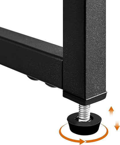 Yaheetech 24" Leather Bar Stools Set of 4, Kitchen Counter Height Bar Chairs Stools, for Kitchen Island, Dining Room, Black
