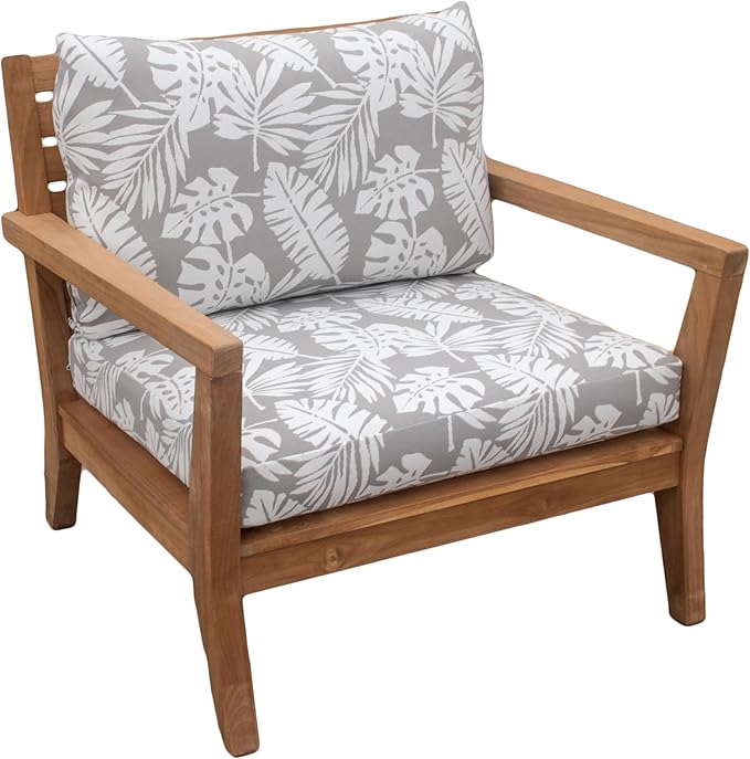 Tommy Bahama Deep Seating Lounge Cushion, 24" X 26" X 4", Tropical Chrome